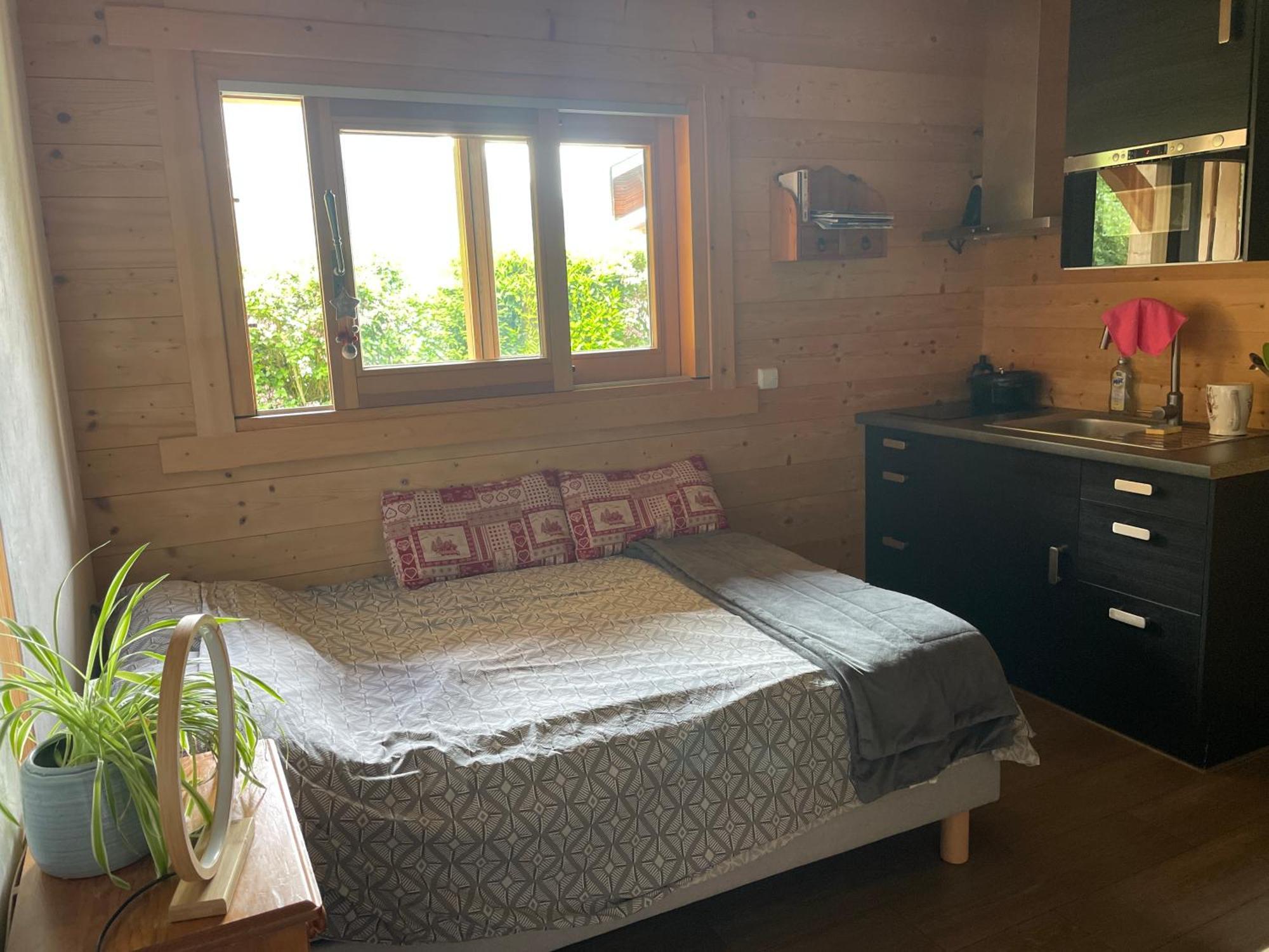 Studio 1 Piece Situe Dans Un Chalet Бофор Экстерьер фото